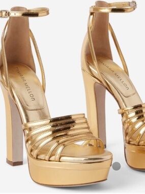 Tamara Mellon Gold Pumps